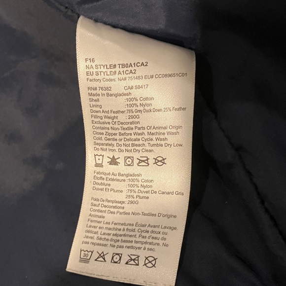 Timberland Mt Davis downfilled coat  Mens Size Medium Wheat color - Picture 9 of 15